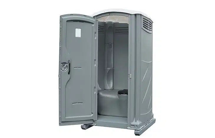 Porta Potty Rental with Sink Door Open Front View