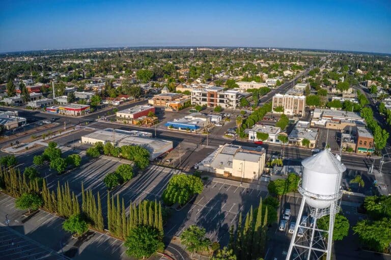Image of sky view in Fresno suburb of Clovis, California.