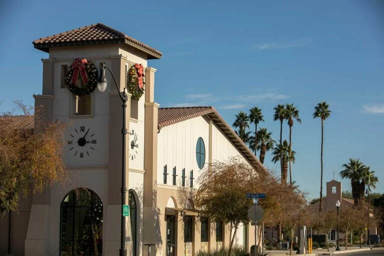 Historic view of downtown Coachella, California.