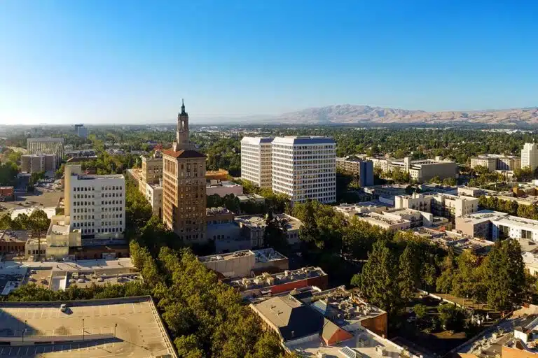Sky Line View of San Jose & Silicon Valley, CA
